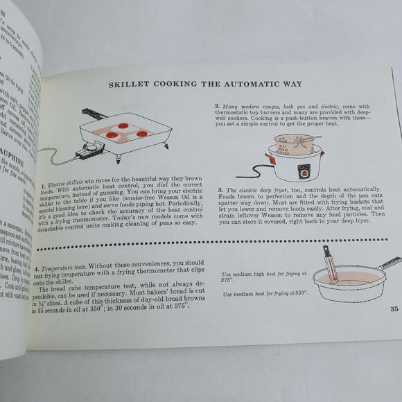 Vintage The Skillet Cook Book Wesson Oil (bb2) - Picture 5 of 10